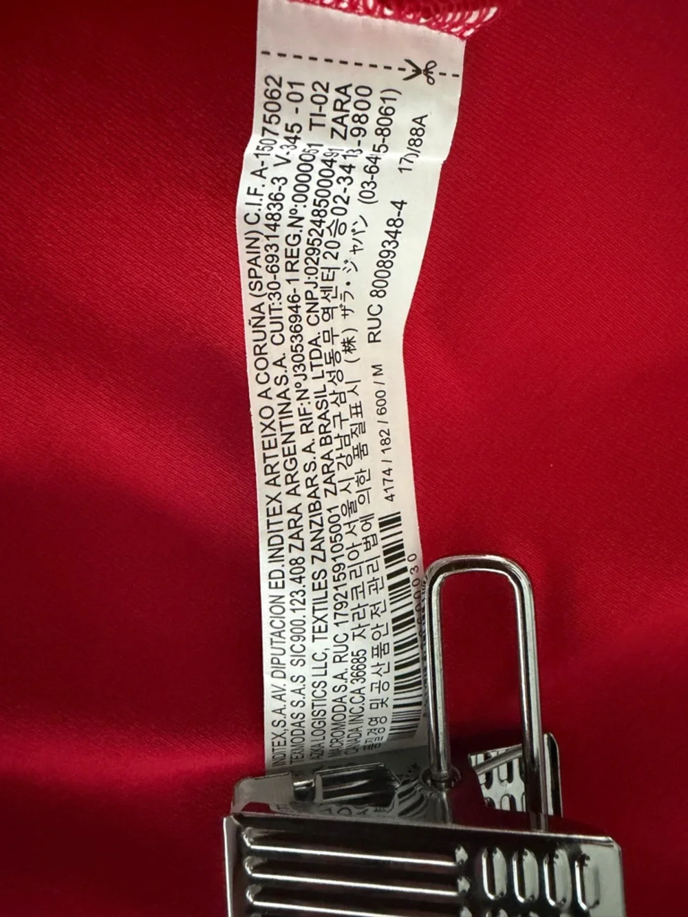 Zara Vibrant Red Midi Pencil Skirt - Picture 5 of 6